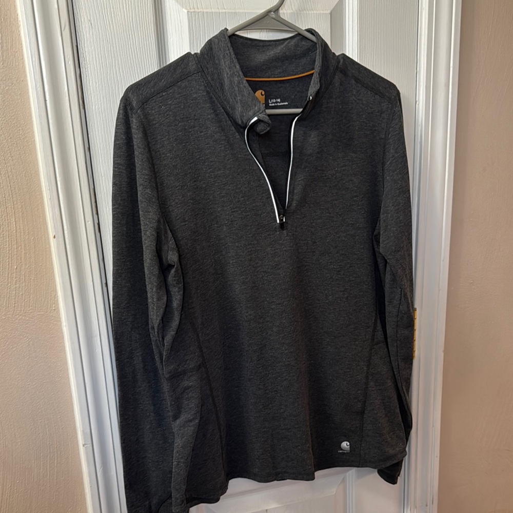 Carhartt Charcoal Quarter-Zip Pullover